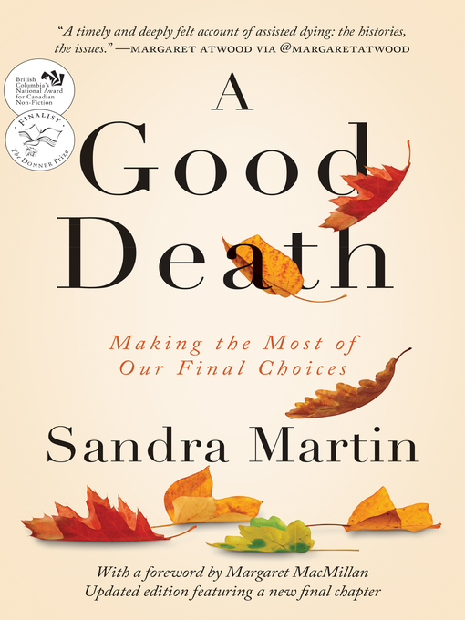 Title details for A Good Death by Sandra Martin - Wait list